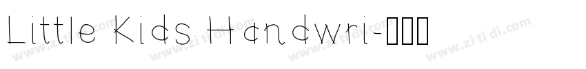 Little Kids Handwri字体转换